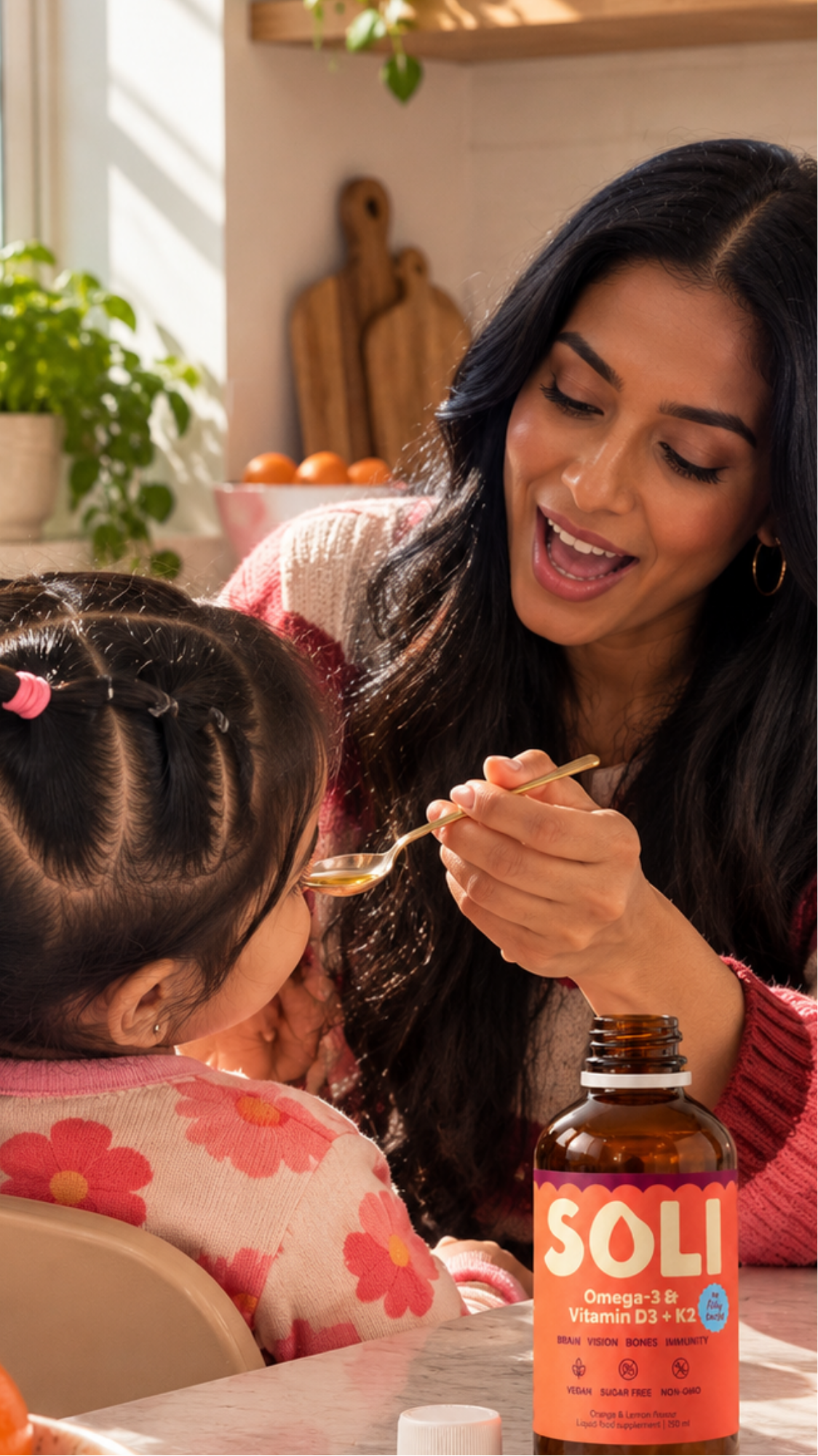 Soli founder with her daughter